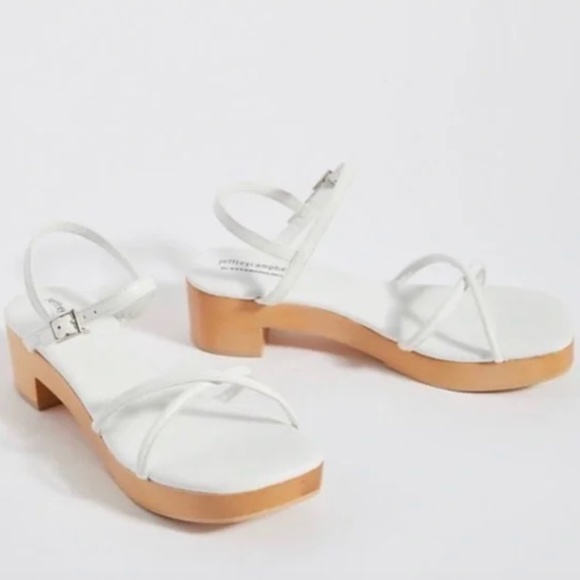 Jeffrey Campbell for Anthropologie Lorelai Platform Sandals, Nude, Size 6.5 - Picture 4 of 4